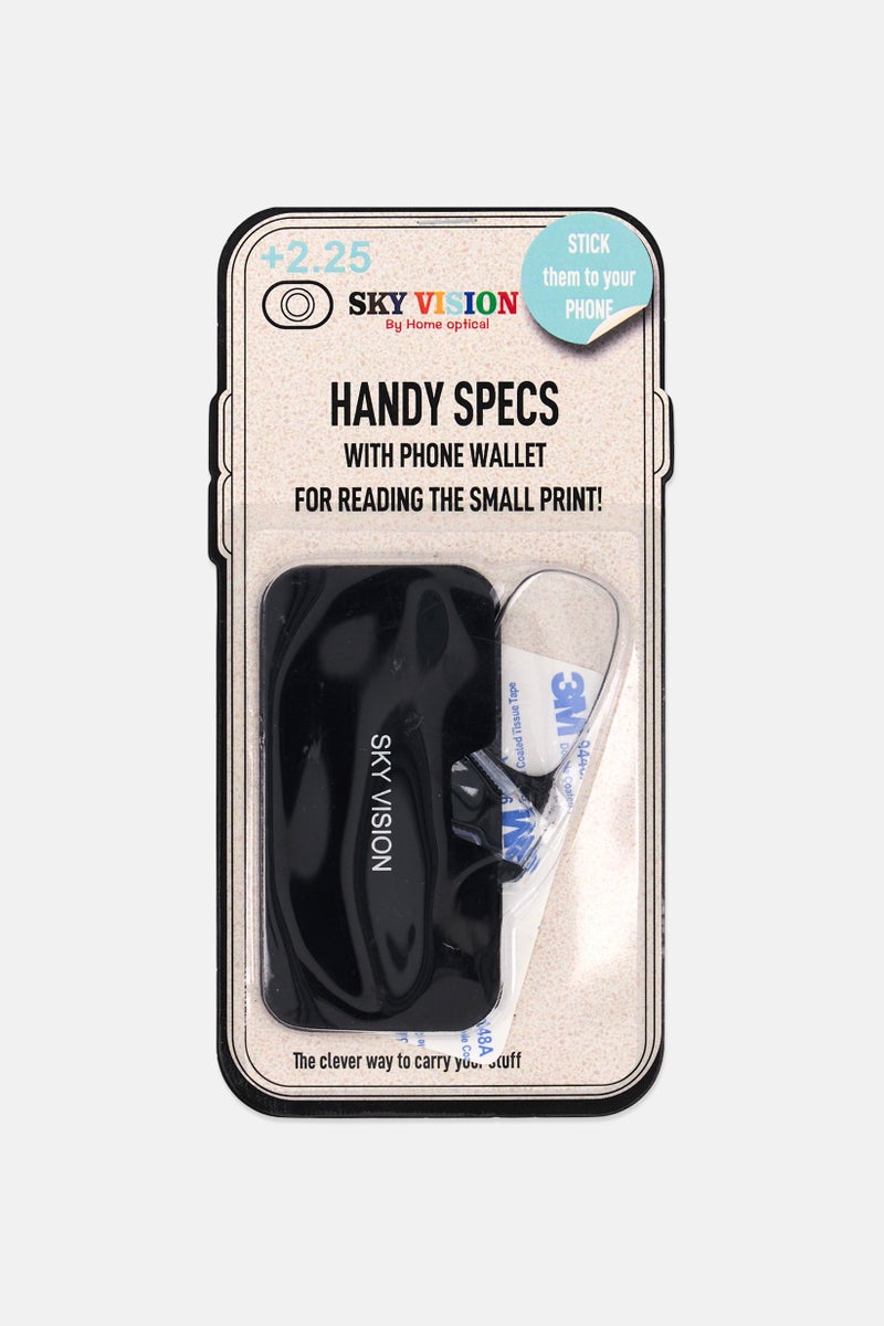 SKY VISION Men 4205004 Handy Rectangular Reading Glasses With Phone Wallet, Black - Image 1